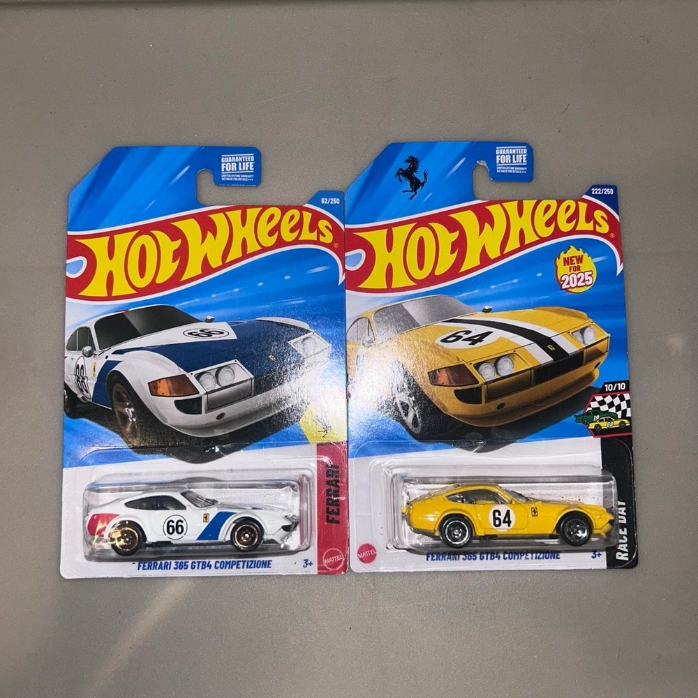 Hot Wheels Ferrari 365 GTB4 Competizione 2 Car Bundle Diecast